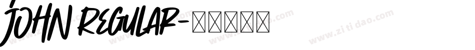 JOHN Regular字体转换